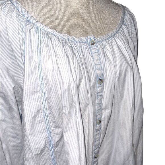 Free People Oxford Swing Tunic In Light Blue Combo - Picture 8 of 12